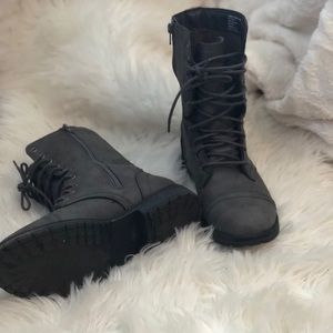 Dark Gray Boots